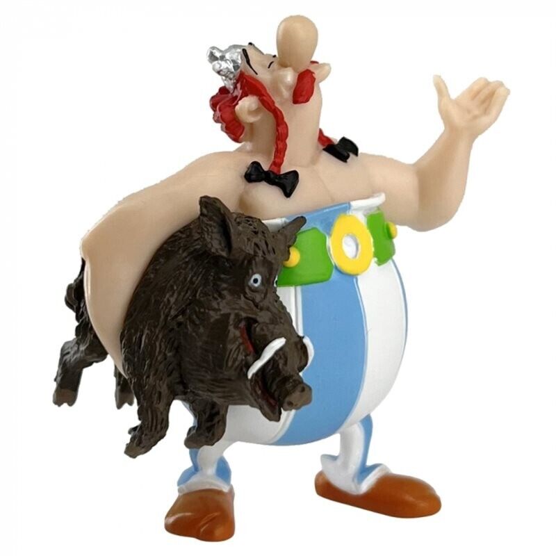 Obelix holding boar plastic figurine Plastoy New