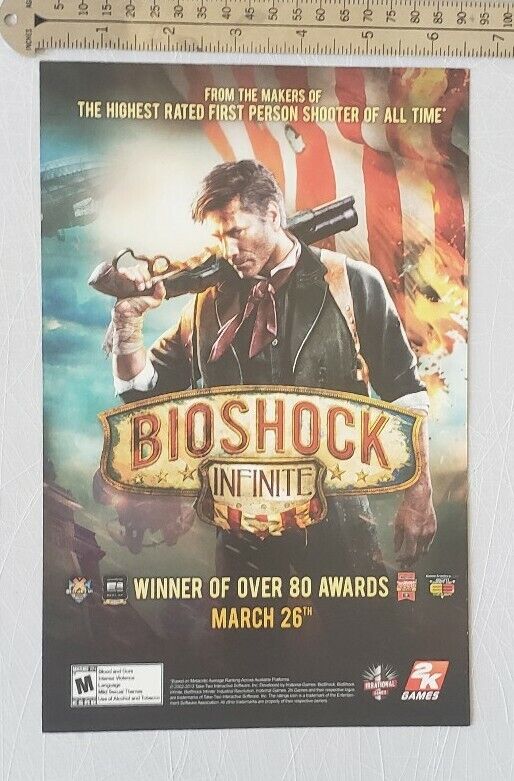 Bioshock infinite RARE Print Ad