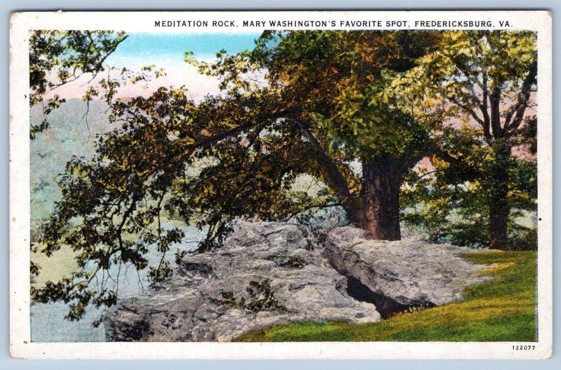 1920s FREDERICKSBURG VIRGINIA VA MEDITATION ROCK MARY WASHINGTON'S FAVORITE SPOT