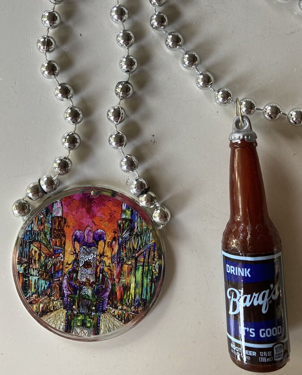 Reduced 2 Barq’s Root Beer Mardi Gras, Festival Beads