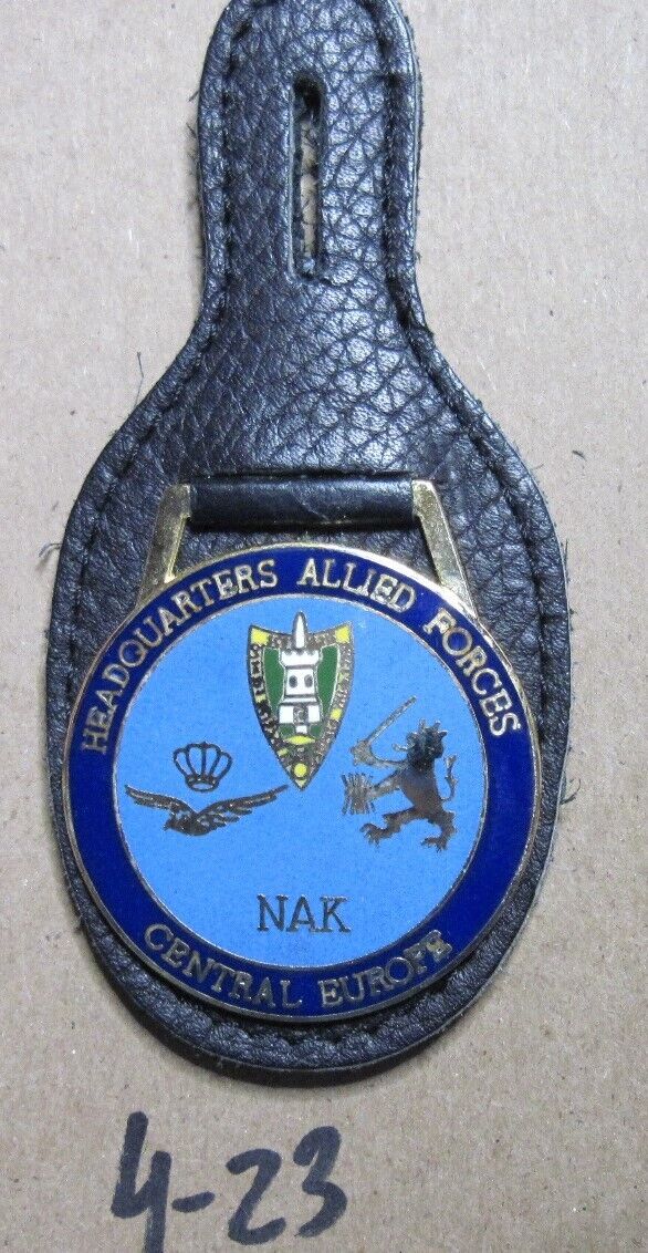 Nato Pocket metal Badge NAK Netherlands Administration Corps HQ Allied Forces CE