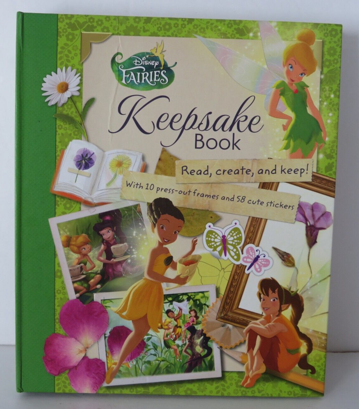 Disney Fairies Keepsake Book Read Create Hardcover Book Stickers Pictures Gift 