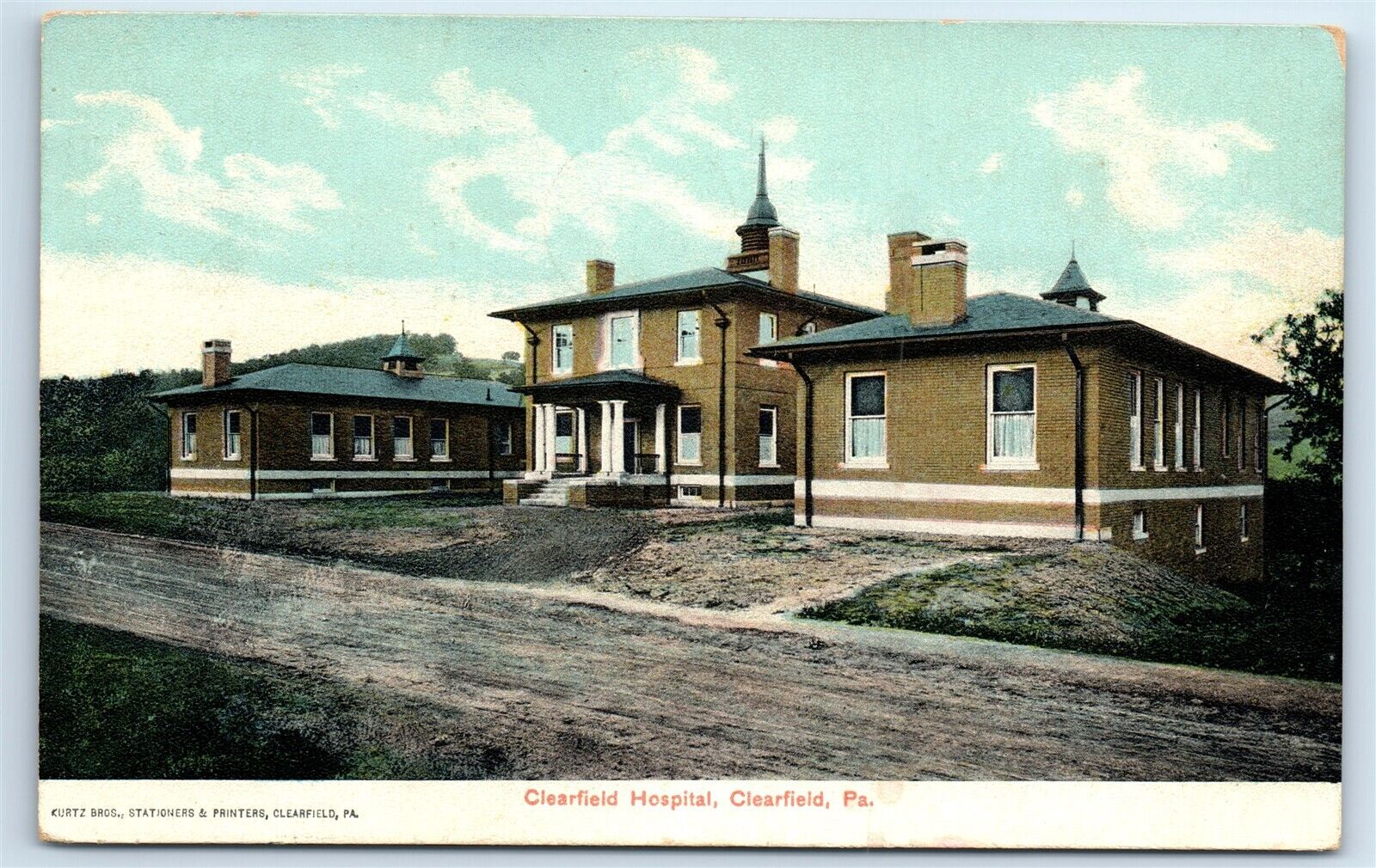 Postcard Clearfield Hospital, Clearfield PA 1908 H192