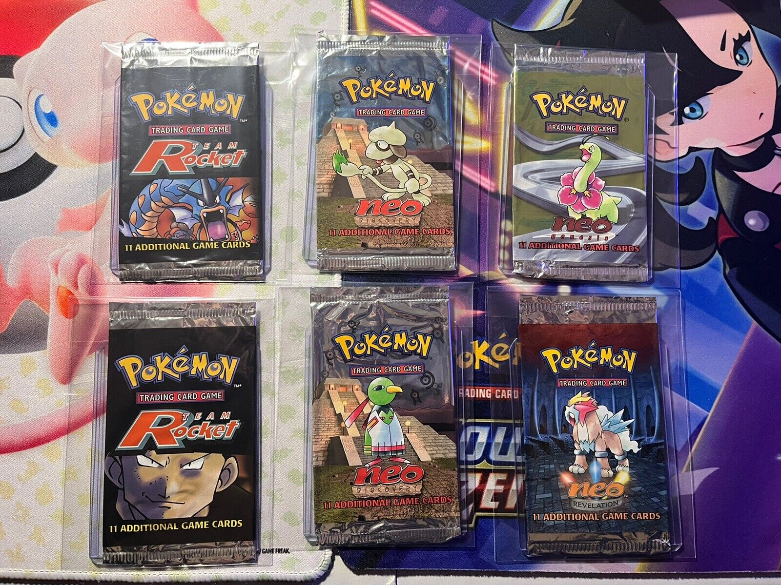 Assorted Pokemon Vintage Empty Booster Packs