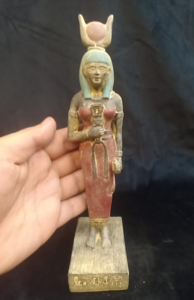 Rare Pharaonic Statue of Goddess Isis Ancient Egyptian Antiquities Egypt BC