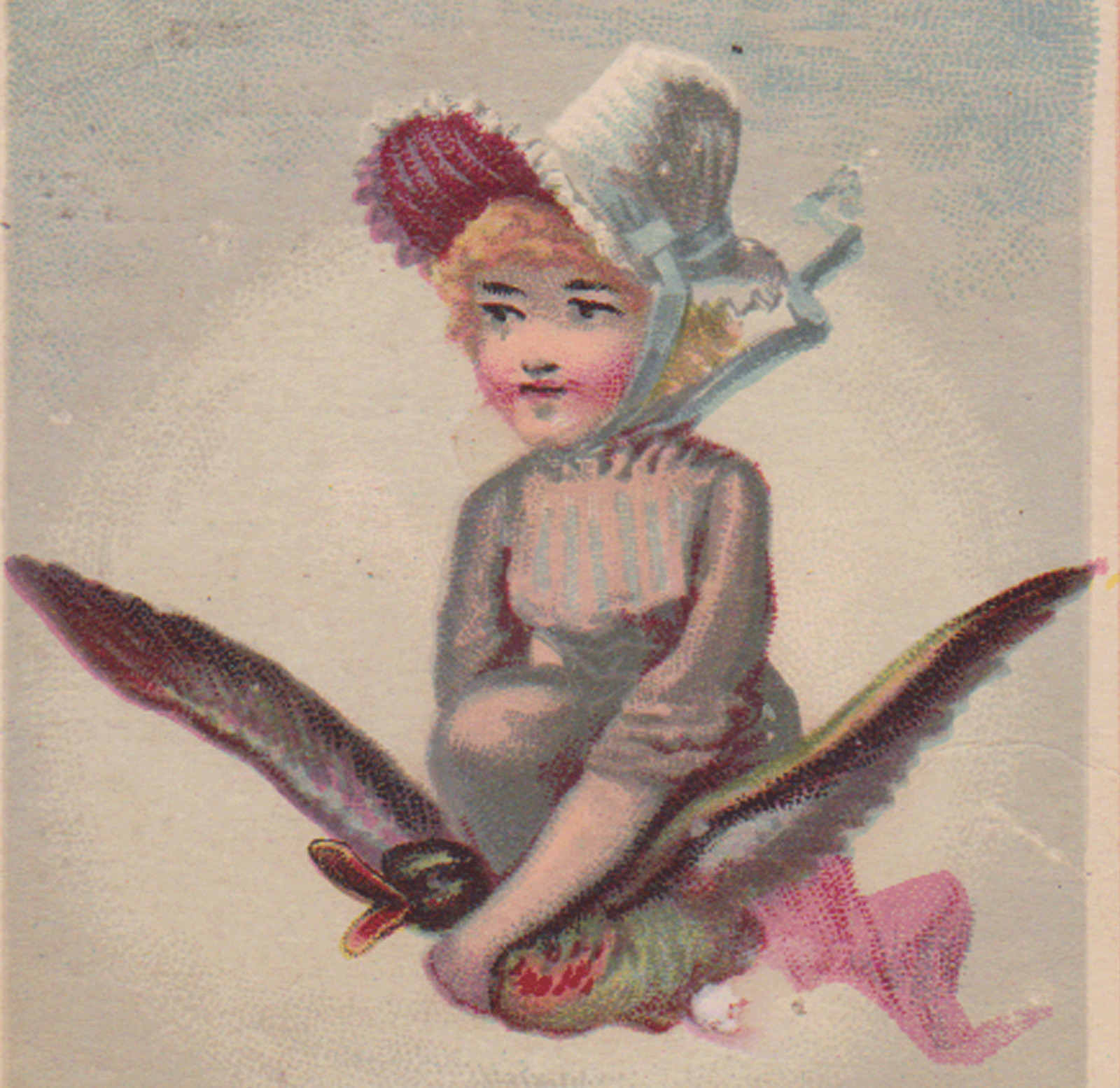 1880\'s SAN FRANCISCO TRADE CARD, 6th ANNUAL DE L\'HARMONIE GRAND BALL, DANCE V789
