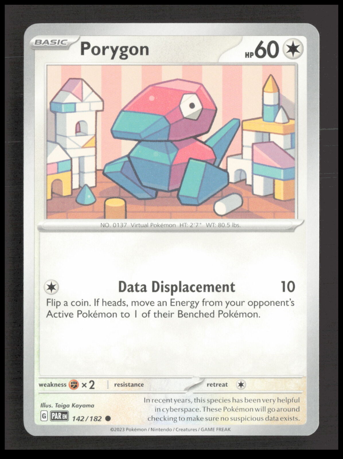 Porygon 142/182 Common SV04: Paradox Rift Pokemon tcg Card CB-1-2-C-39