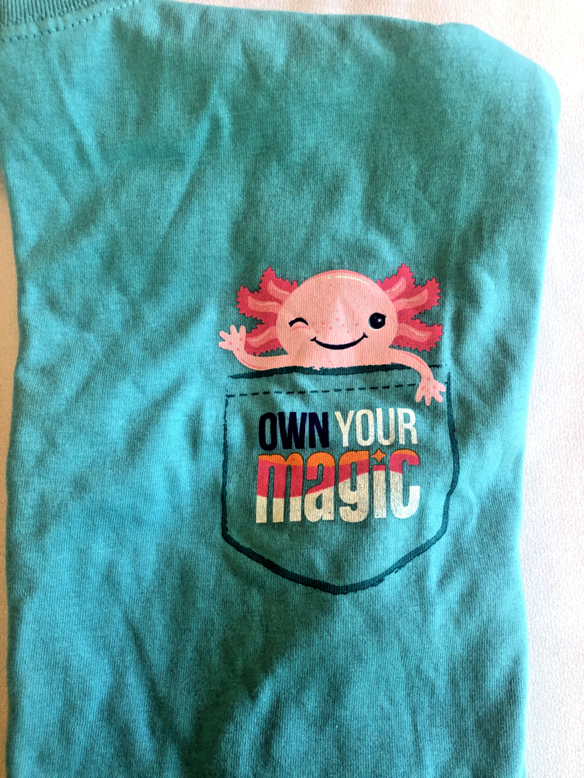 Little Brownie Baker 2024 Girl Scout Cookie Reward Shirt Own Your Magic Axolotl