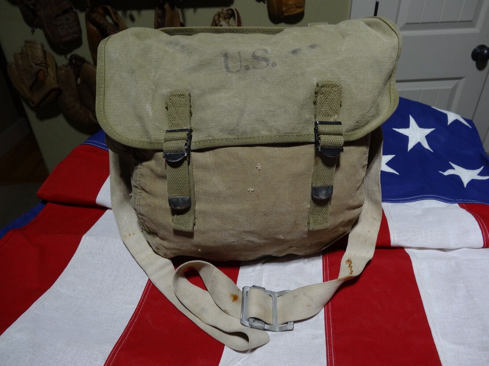 US Military WWII Musette Pack ATLANTIC Products 1943