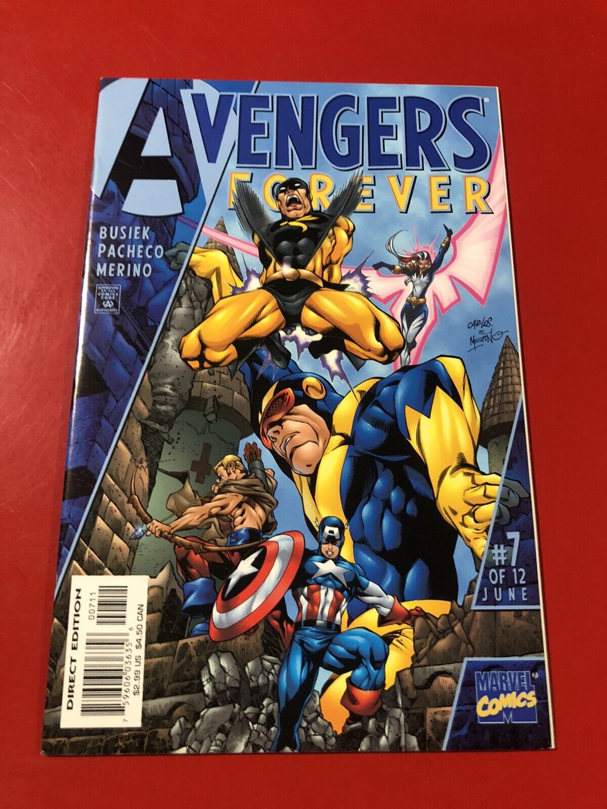 Marvel AVENGERS FOREVER #7 (Jun 1999) Kurt Busiek Carlos Pacheco Jesús Merino