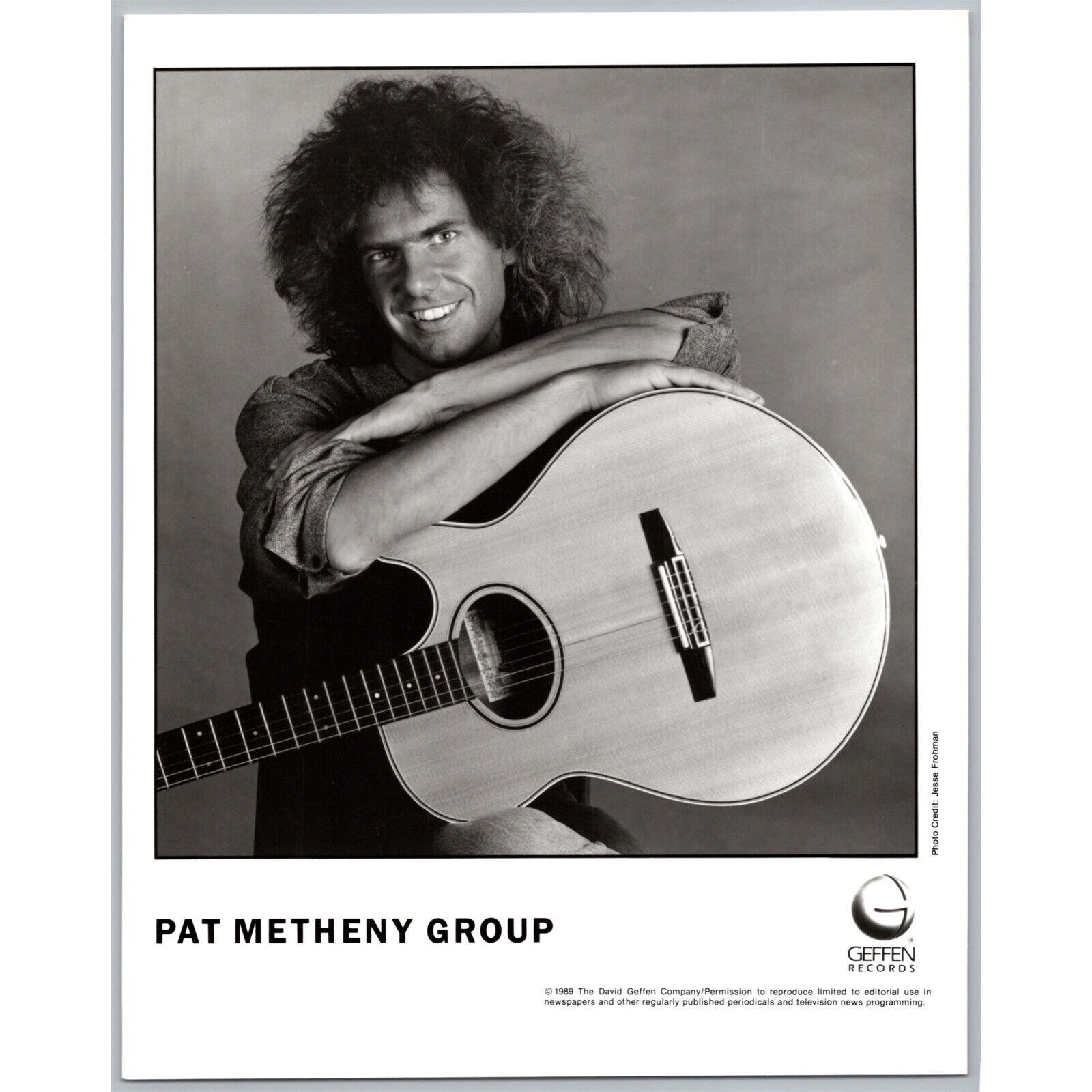 Pat Metheny Group Contemporary Jazz World Guitarist 80s-90s Music Press Photo