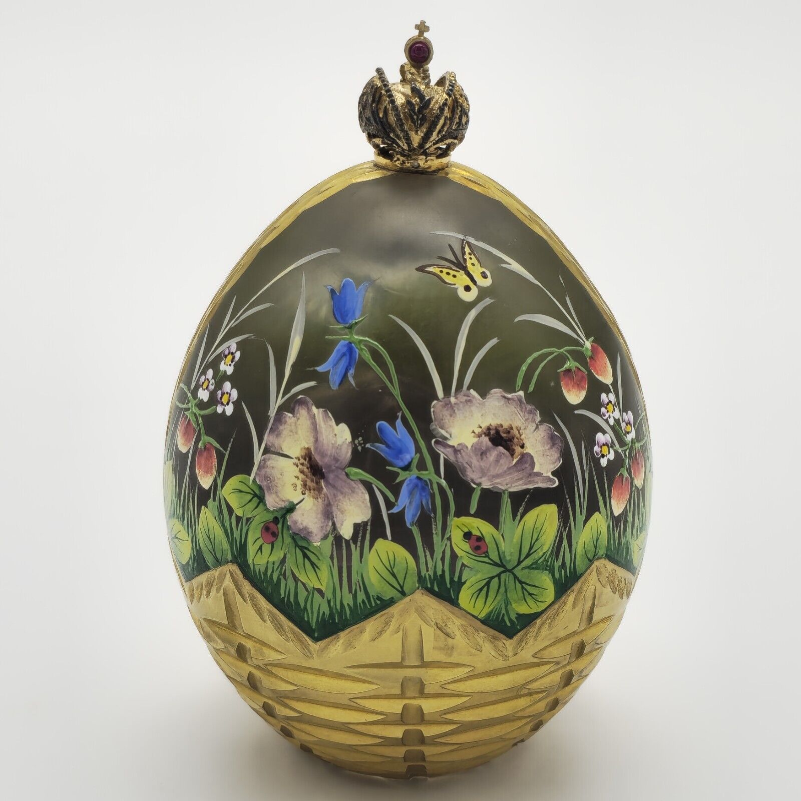 Theo Faberge St Petersburg Collection Limited Edition Crystal Summer Egg /750
