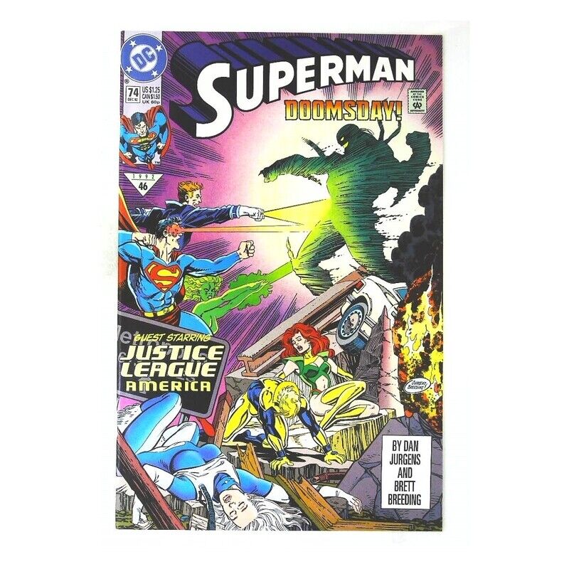 Superman (1987 series) #74 in Near Mint condition. DC comics [t@