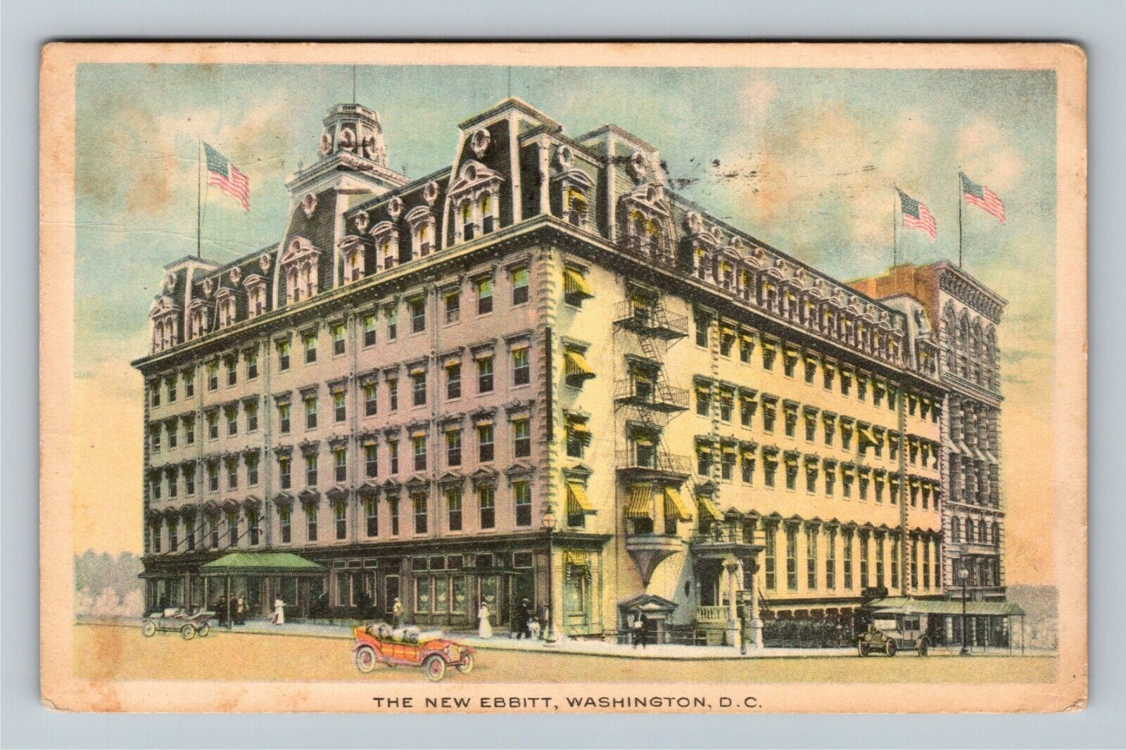 Washington D.C. -The New Ebbitt Hotel, Demolished in 1925 Vintage Postcard