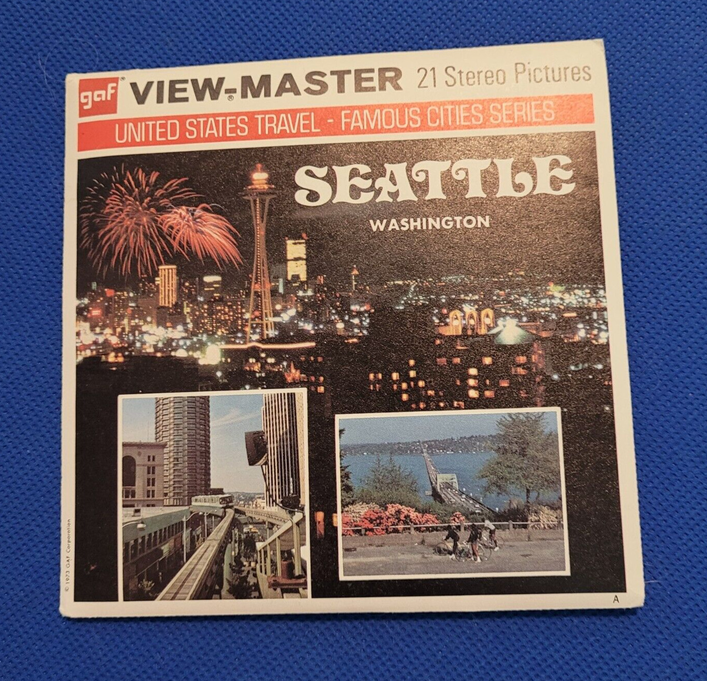 Gaf Color A274 Seattle Washington Famous Cities Series view-master Reels Packet