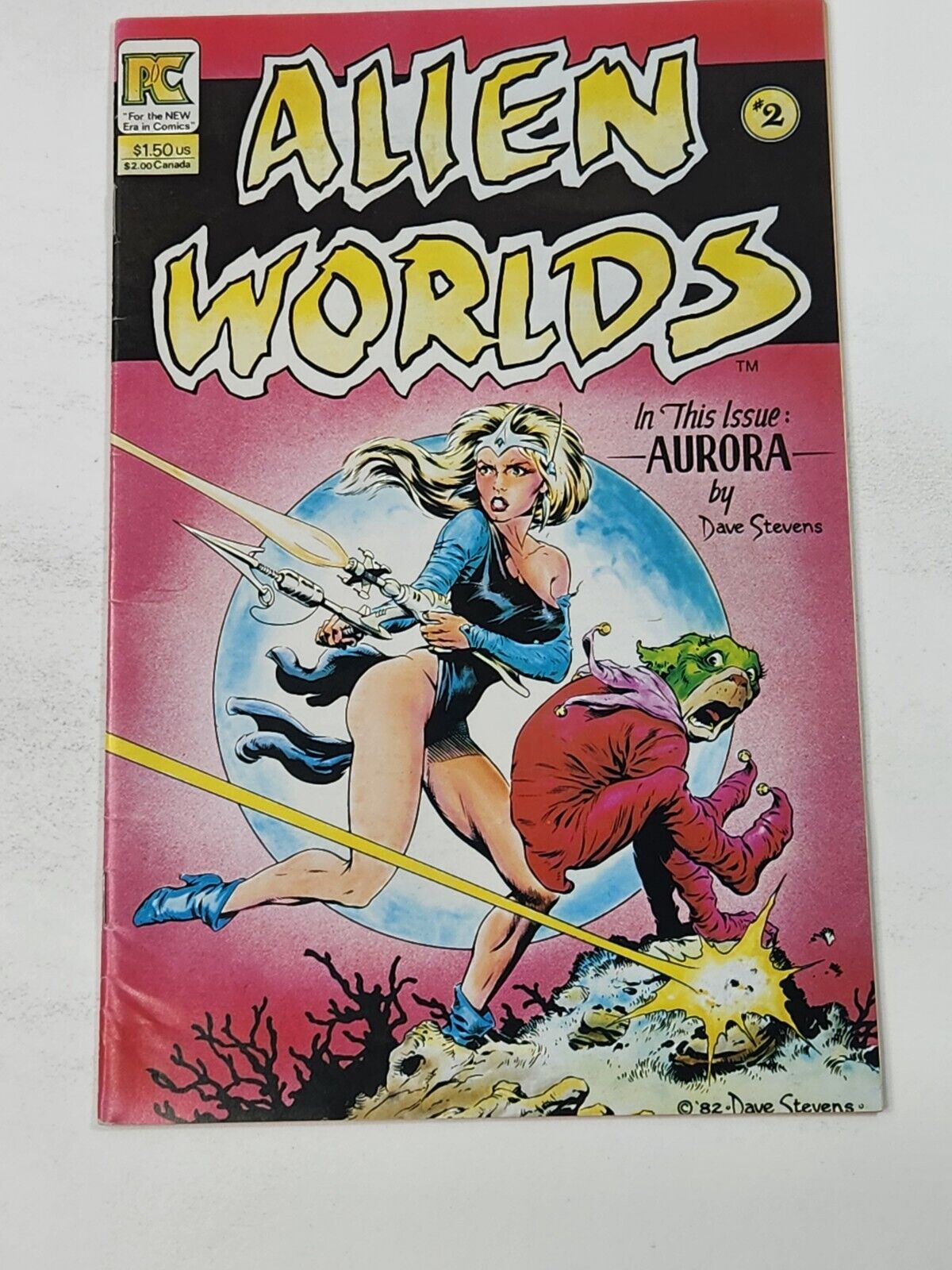 Alien Worlds 2 Dave Stevens Cover & Art Pacific Comics Bronze Age 1983