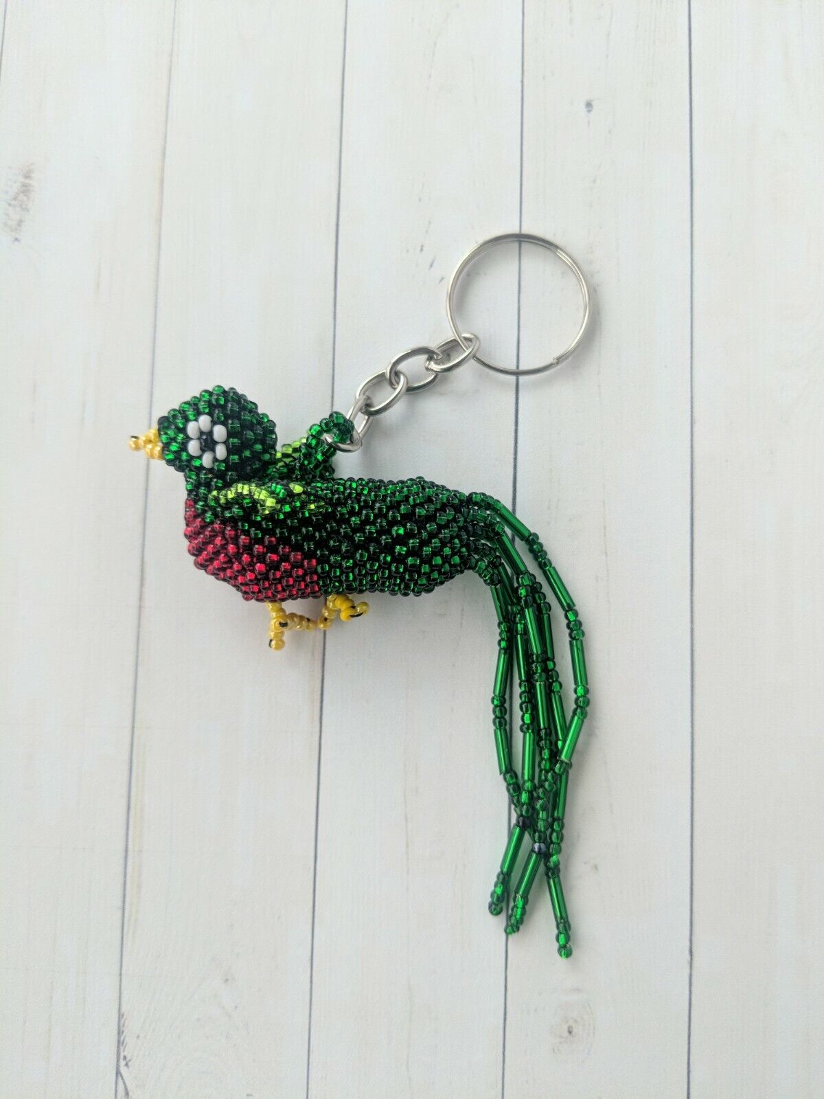 Handmade Guatemalan Birdie Keychain/ornament