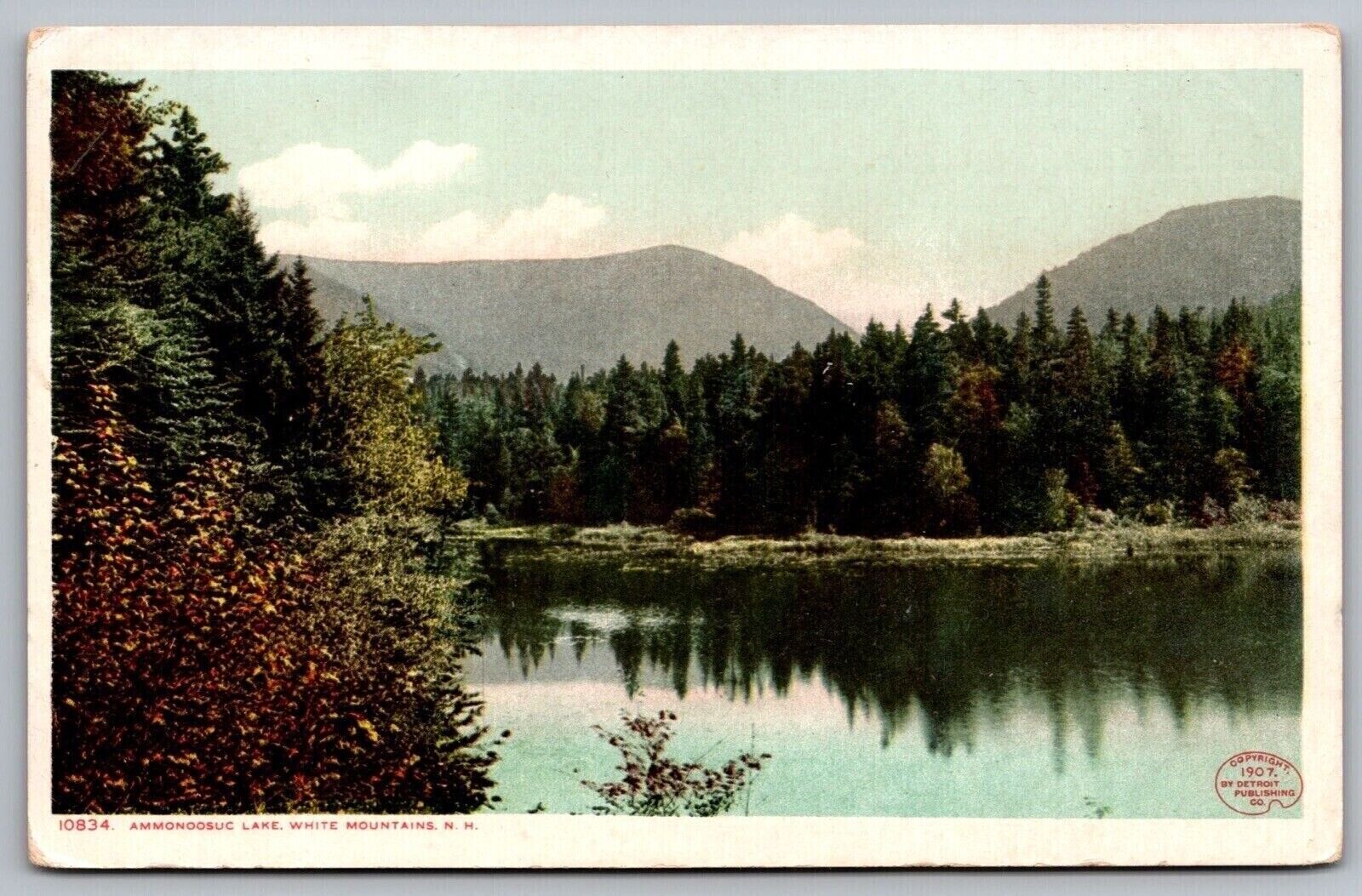 Ammonoosuc Lake White Mountains New Hampshire Lakefront Reflections VNG Postcard