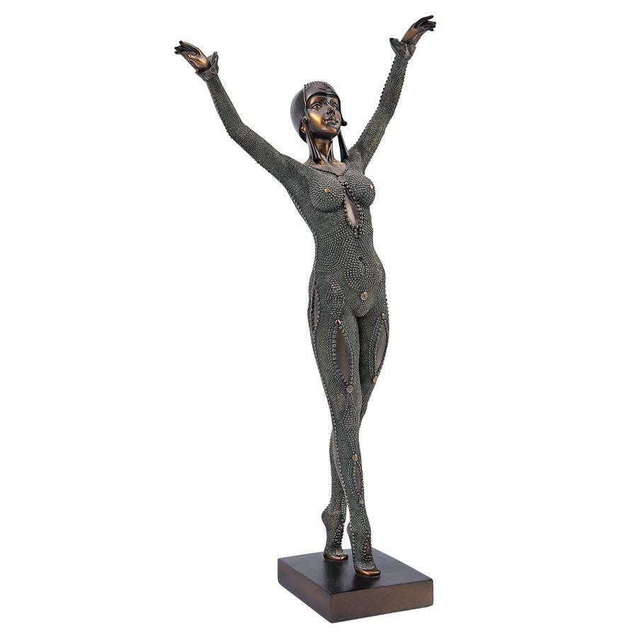 The Invincible Goddess Slender Ballet Dancer Antique Replica Art Deco Sculpture