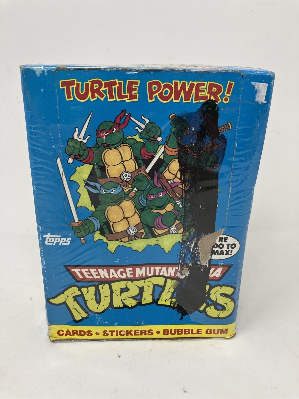 1989 TOPPS Teenage Mutant Ninja Turtles Unopened Box (48 packs) Please Read