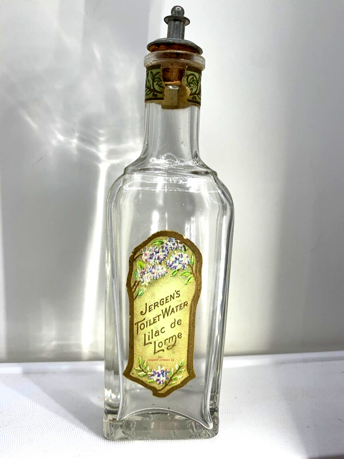 A rare find  Antique perfume bottle.  Lilac de Lorme by Jergen’s.  Est. 1903.
