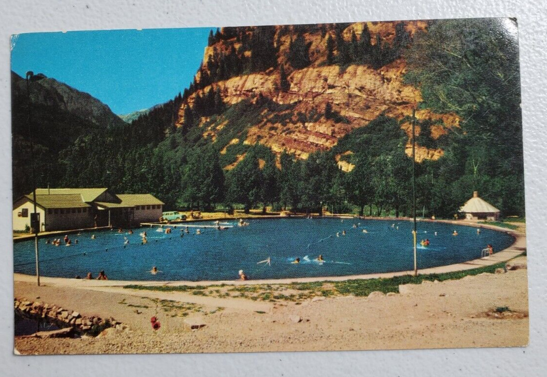 Ouray Colorado Natural Mineral Hot Springs Pool Postcard