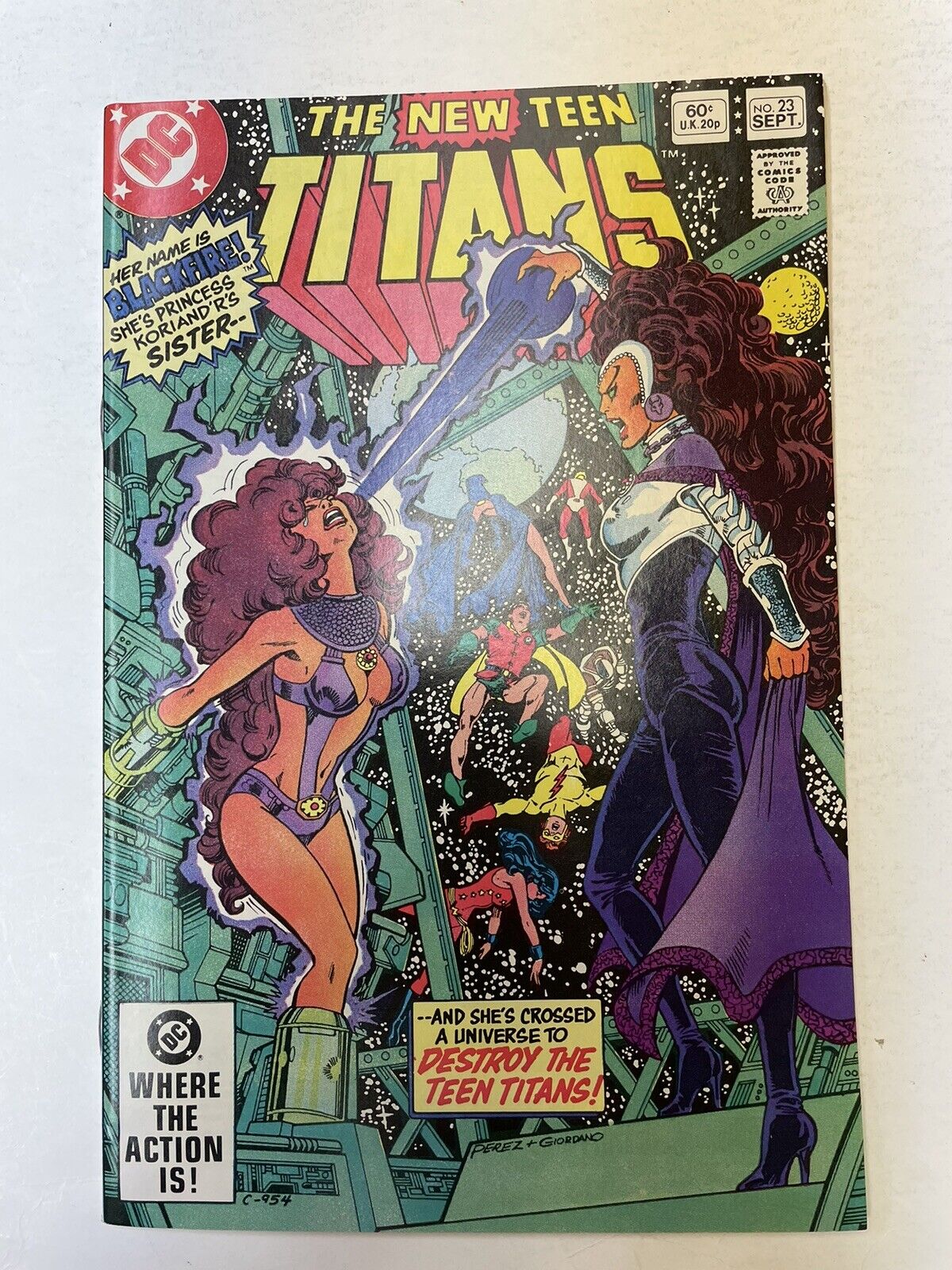 The New Teen Titans #23 NM 1st Full Appearance Blackfire 1982 DC Comics