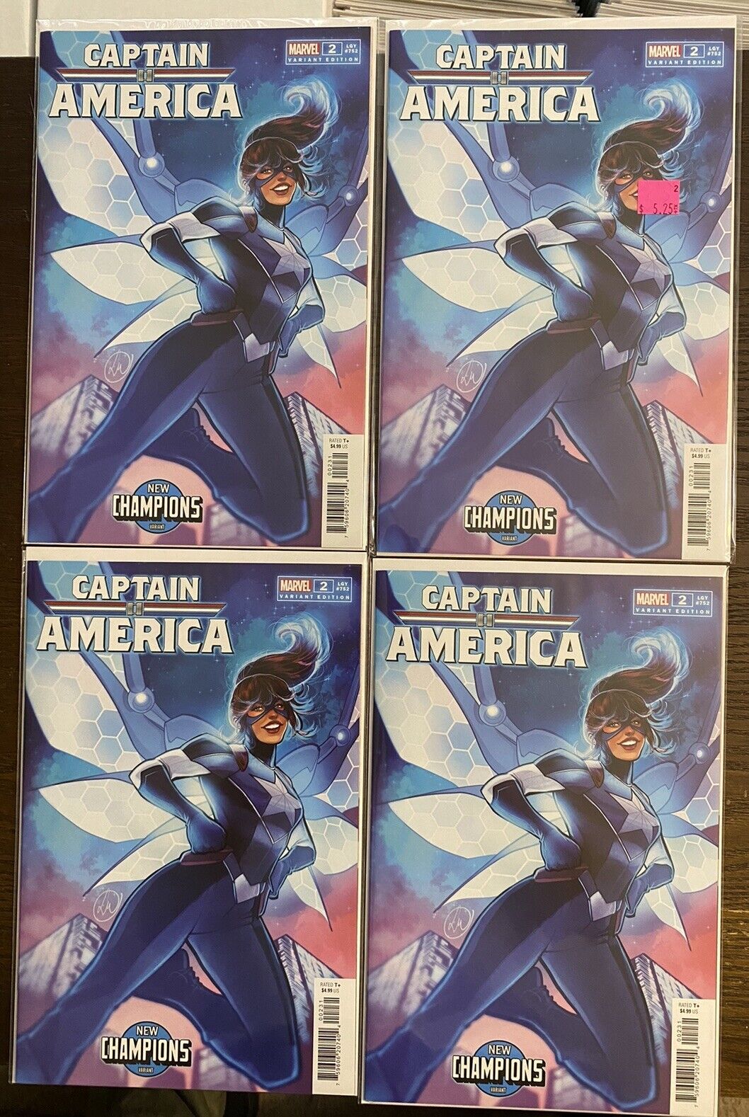 CAPTAIN AMERICA #2 NEW CHAMPIONS VARIANT 1ST CVR APPEARANCE OF LIBERTY Lot of 4