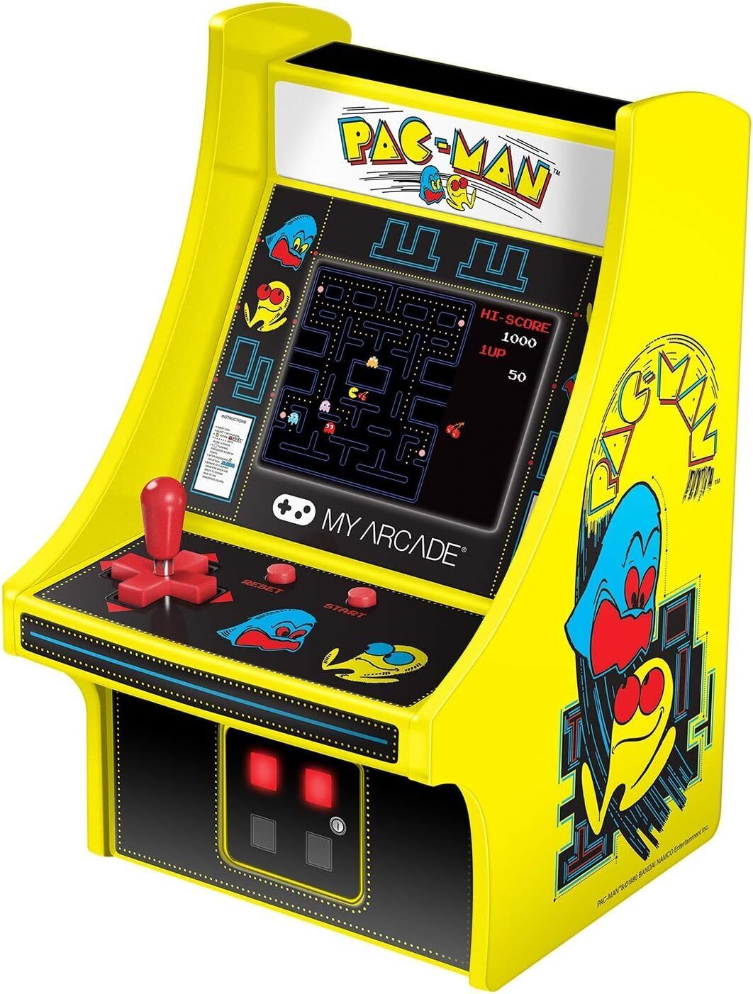 My Arcade Micro Player Mini Arcade Machine: Pac-Man Video Game, Fully Playable