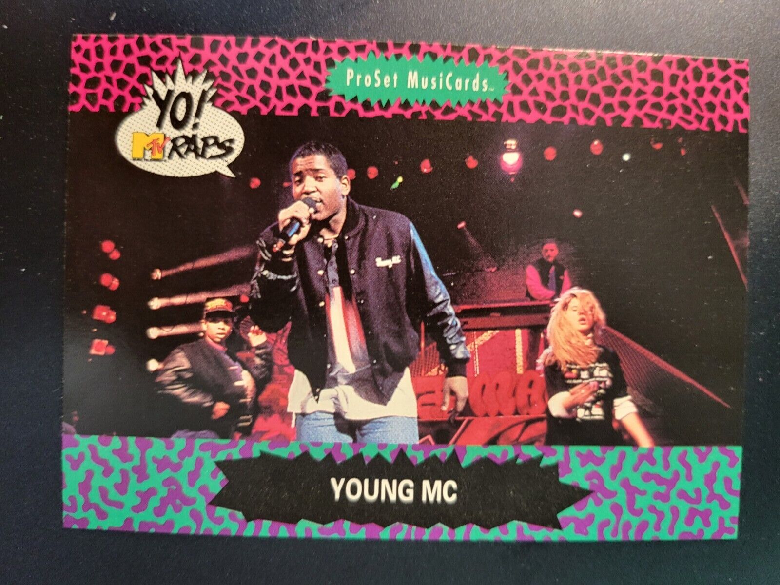 1991 ProSet MusiCards YO MTV Raps Young MC RC card #97