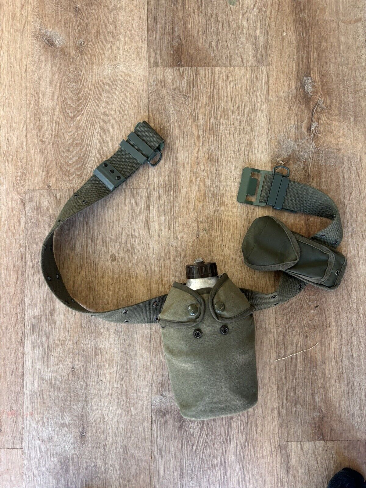French Army Belt And Canteen