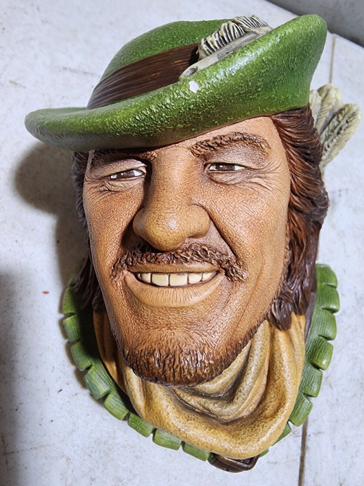 Bossons Robin Hood Chalkware 1985 Legend Products Wall Hanging- 6 Inches 