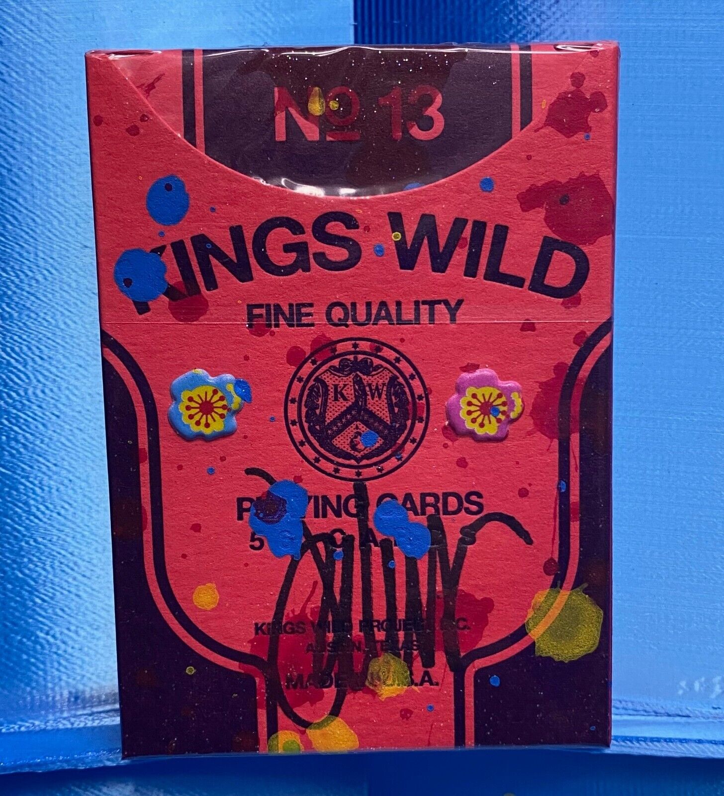 Rare V1 Kings Wild Back to School Crayon Super Duper Polka Dot Gilded Card Deck