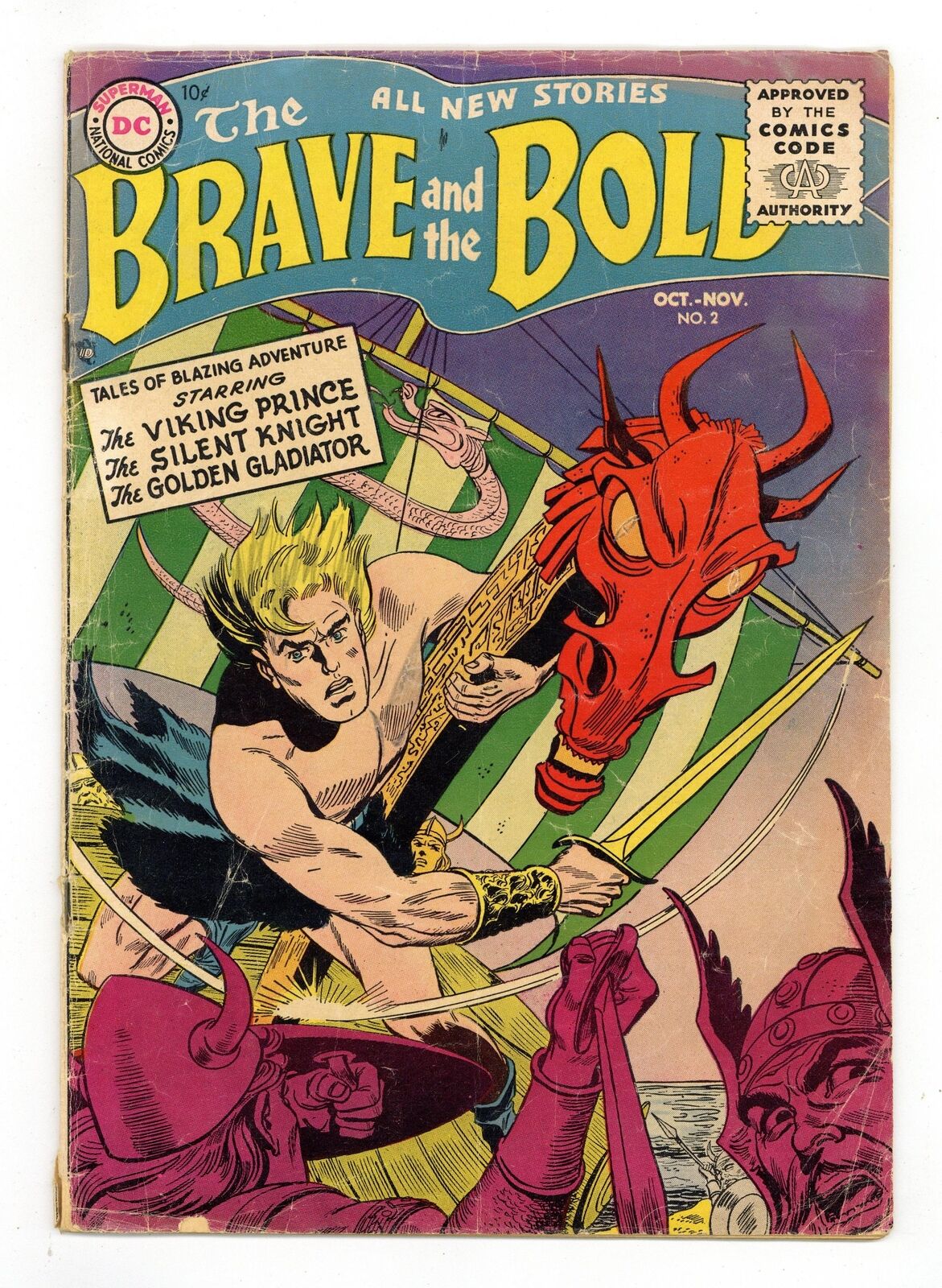 Brave and the Bold #2 GD+ 2.5 1955