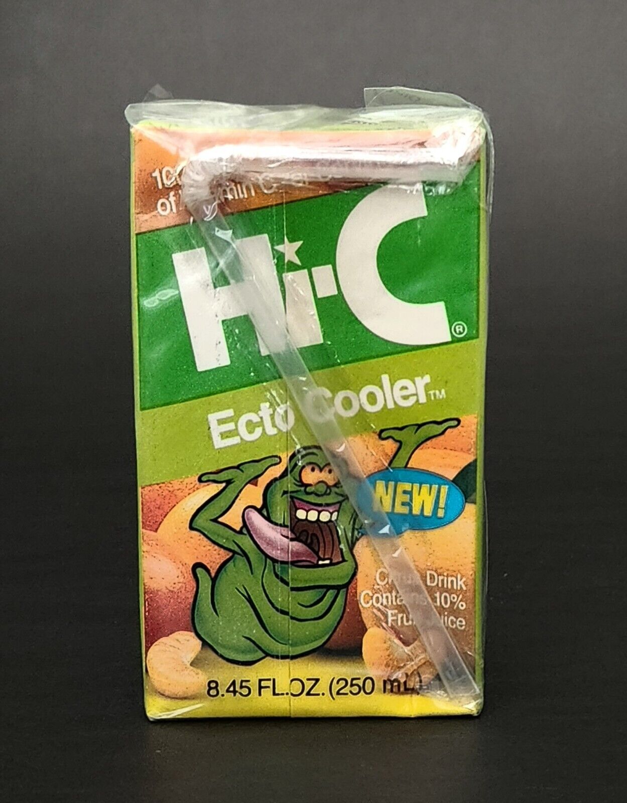 Vintage 1990s Unopened Hi-C Ecto Cooler Exp 1993 Real Ghostbusters Original 