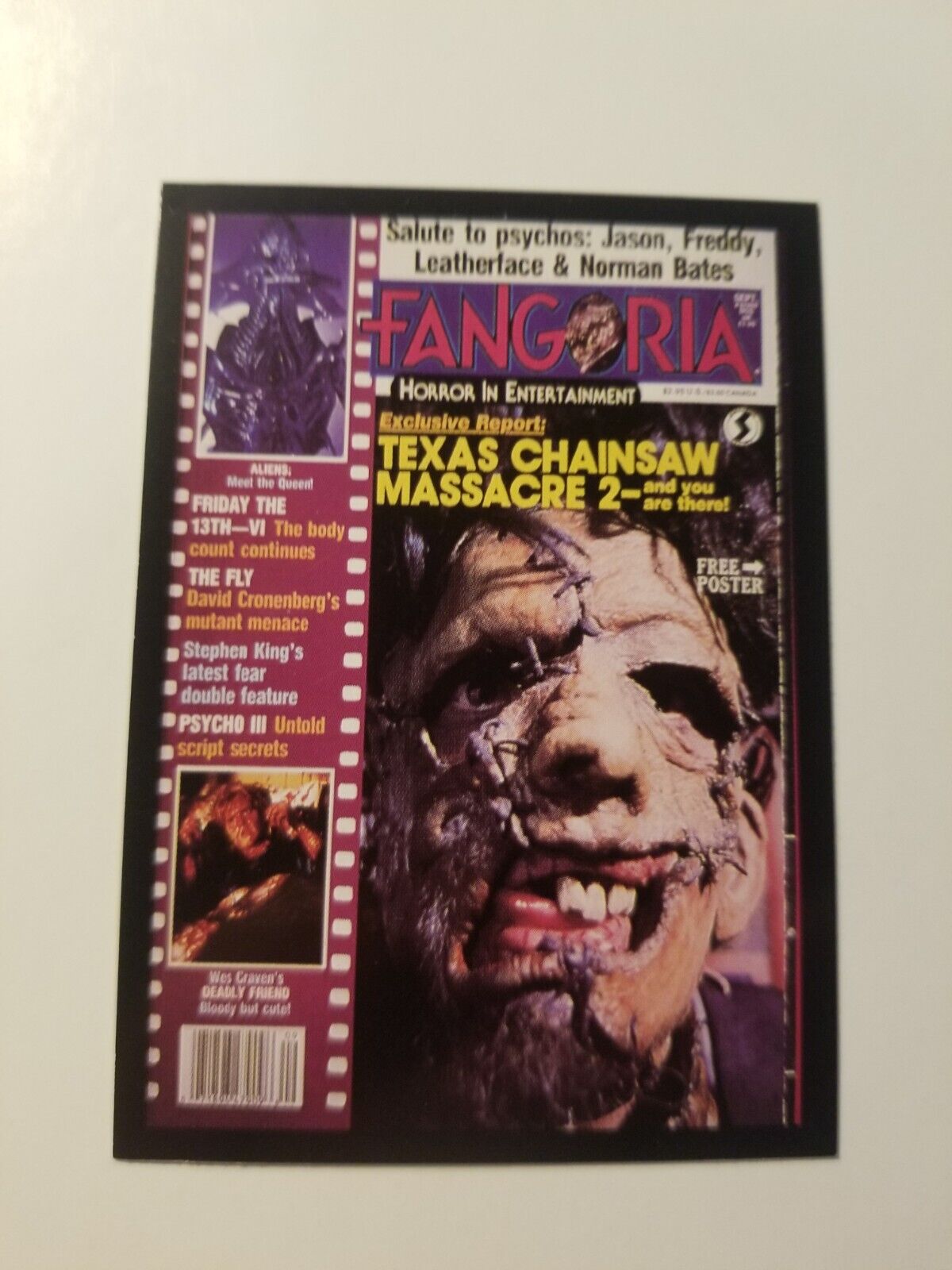 Fangoria  1992    Horror movie  Trading card #39 Crank Calls