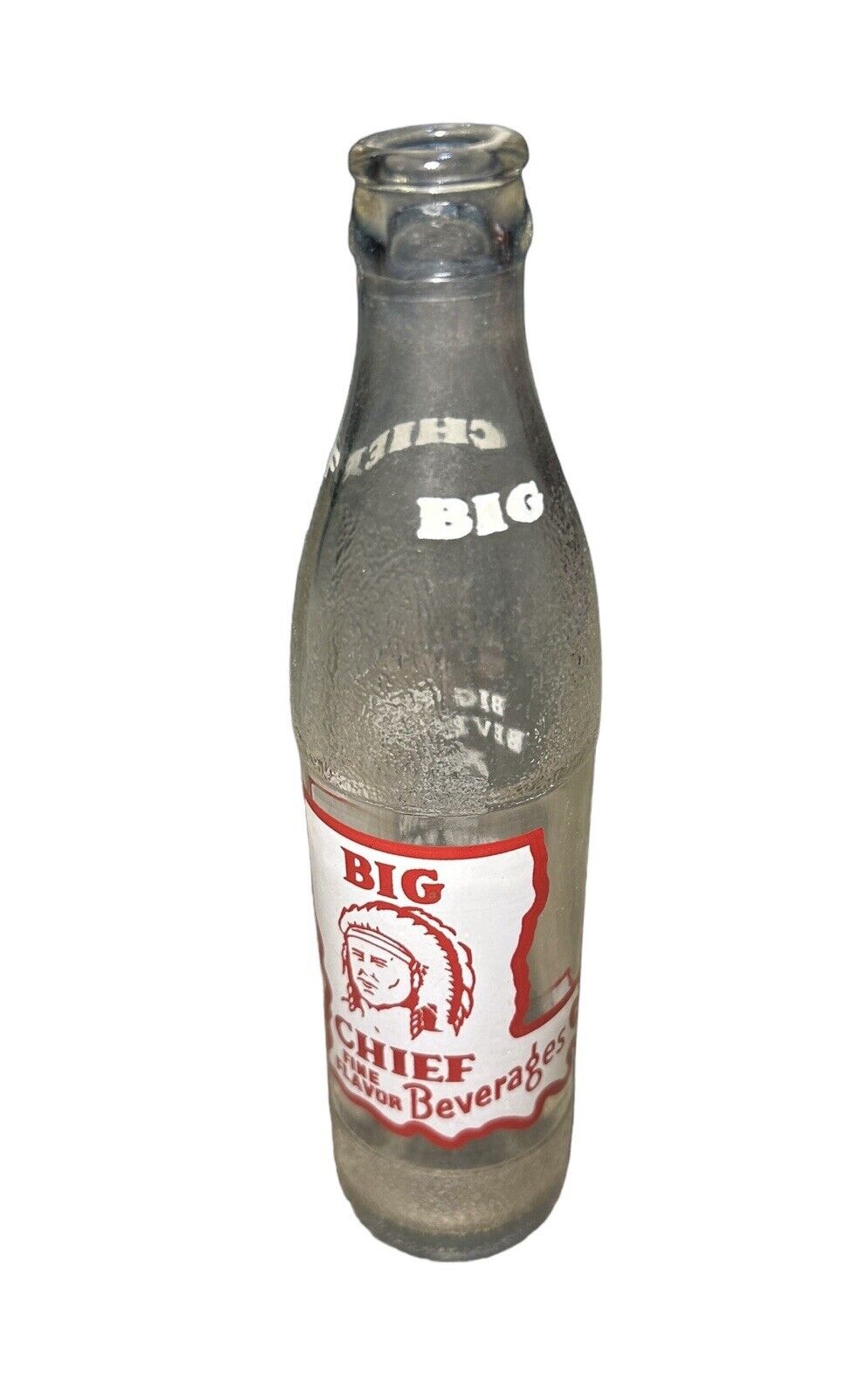 Big Chief Indian Soda Bottle Coca Cola Monroe Tallulah Louisiana