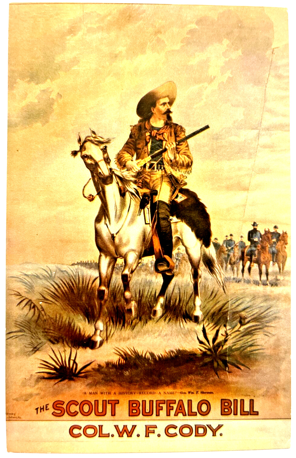Cody, Wyoming The Scout, Buffalo Bill - Museum Postcard