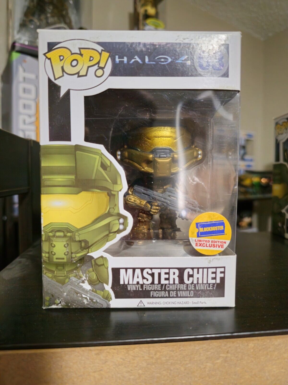 Gold Master Chief Funko Pop Halo 4 Blockbuster Exclusive