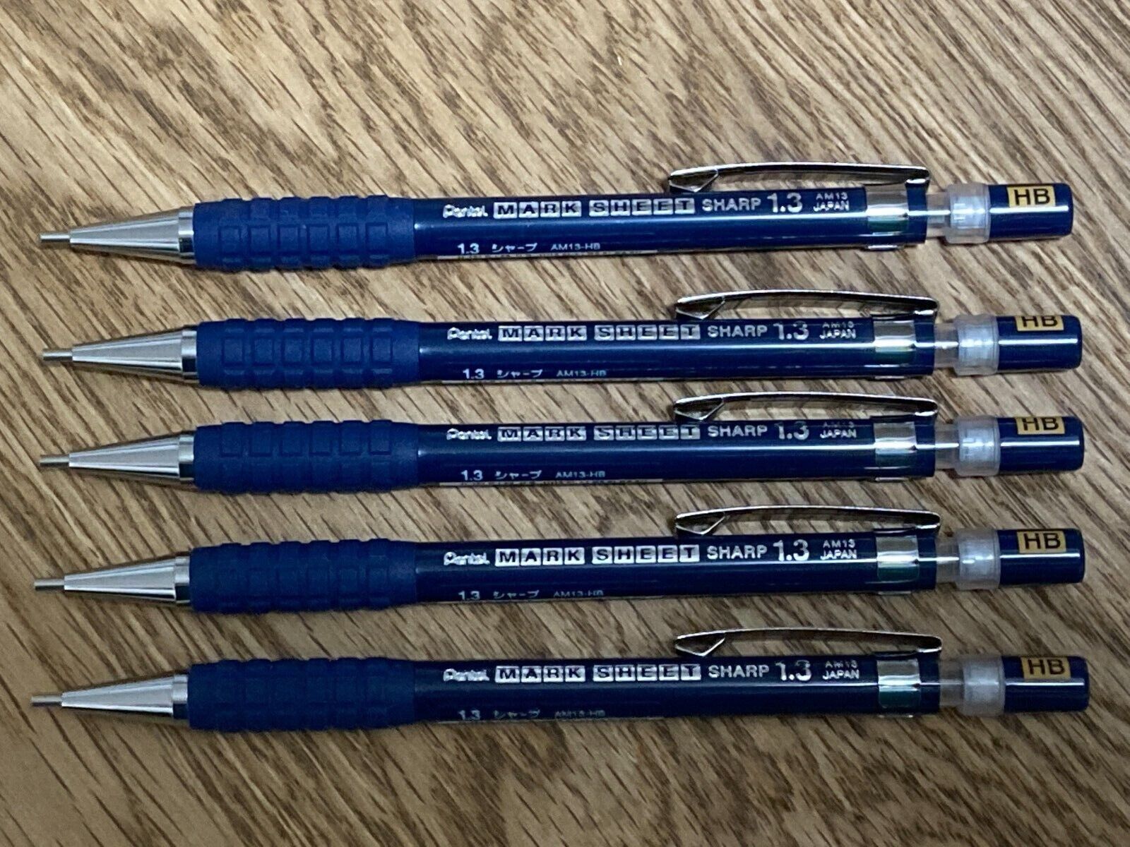 5 Sets Pentel Mechanical Pencil Mark Sheet Sharp AM13-HB HB Lots MADE IN JAPAN