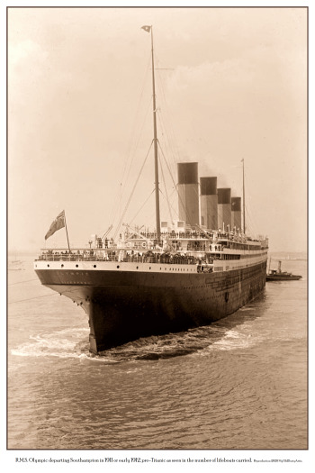 Titanic, etc. 1008b R.M.S. Olympic Pre-Titanic Photo Poster 12 x 18