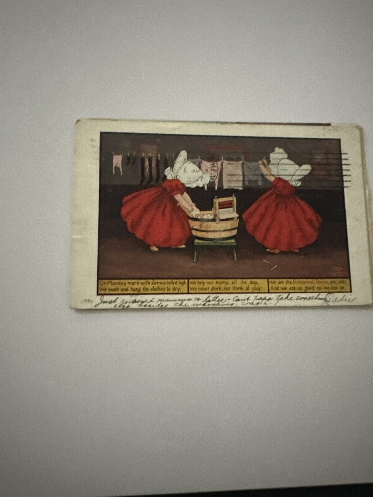 Antique Early 1900’s Sunbonnet Twins Postcard - Used