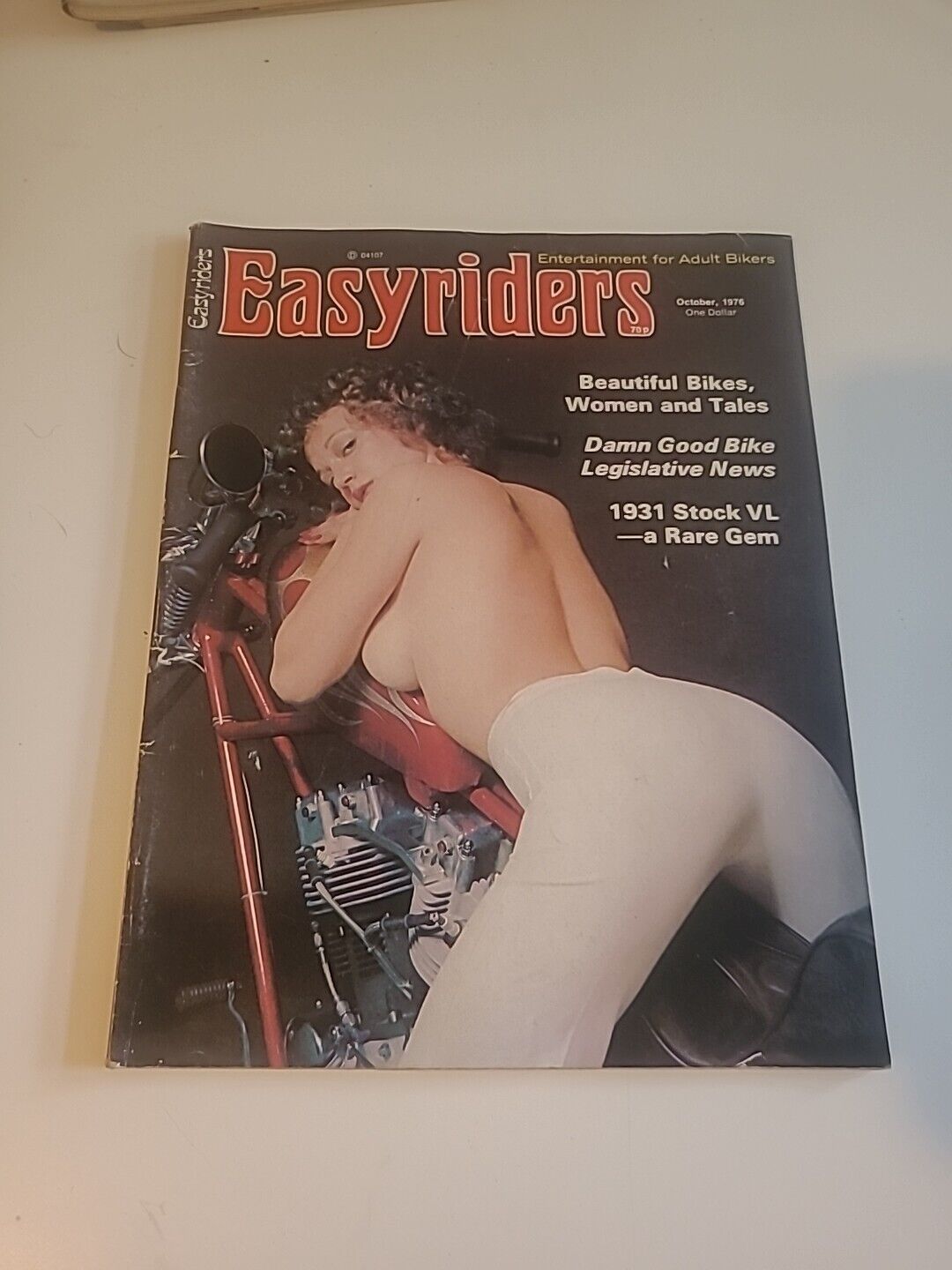 Easyriders Biker Magazine October 1976 Motorcycle Vintage  Bagged 