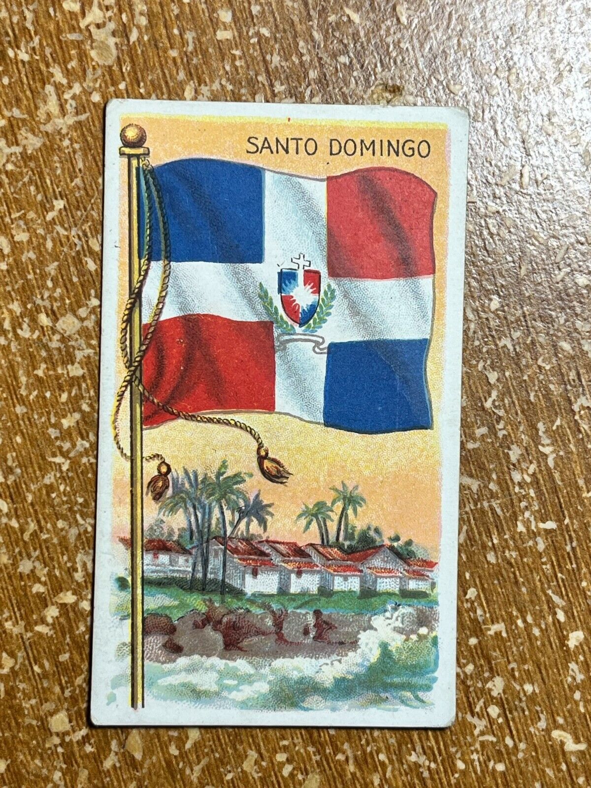 1910-11 Flags of Nations Tobacco T59 Santo Domingo Recruit VG