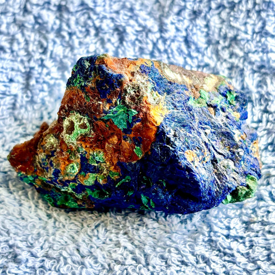 Raw Azurite Shattuckite Crystal Stone Rock Mineral Specimen Natural Rough