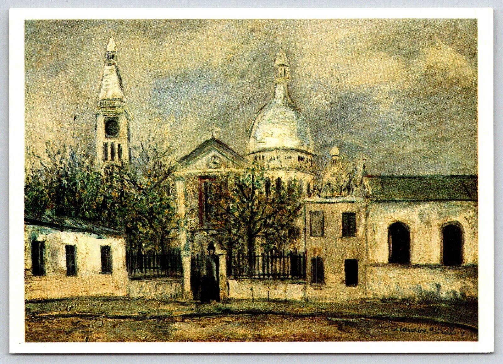 Postcard Art Maurice Utrillo Eglise Saint-Pierre Building 
