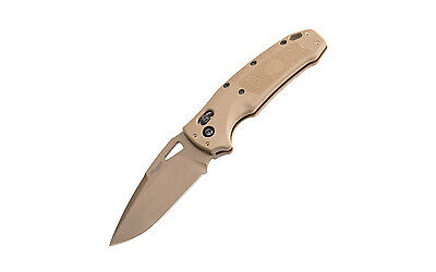 HOGUE SIG K320 M17 3.5 Manual Folding Pocket Knife Drop Point Blade Coyote