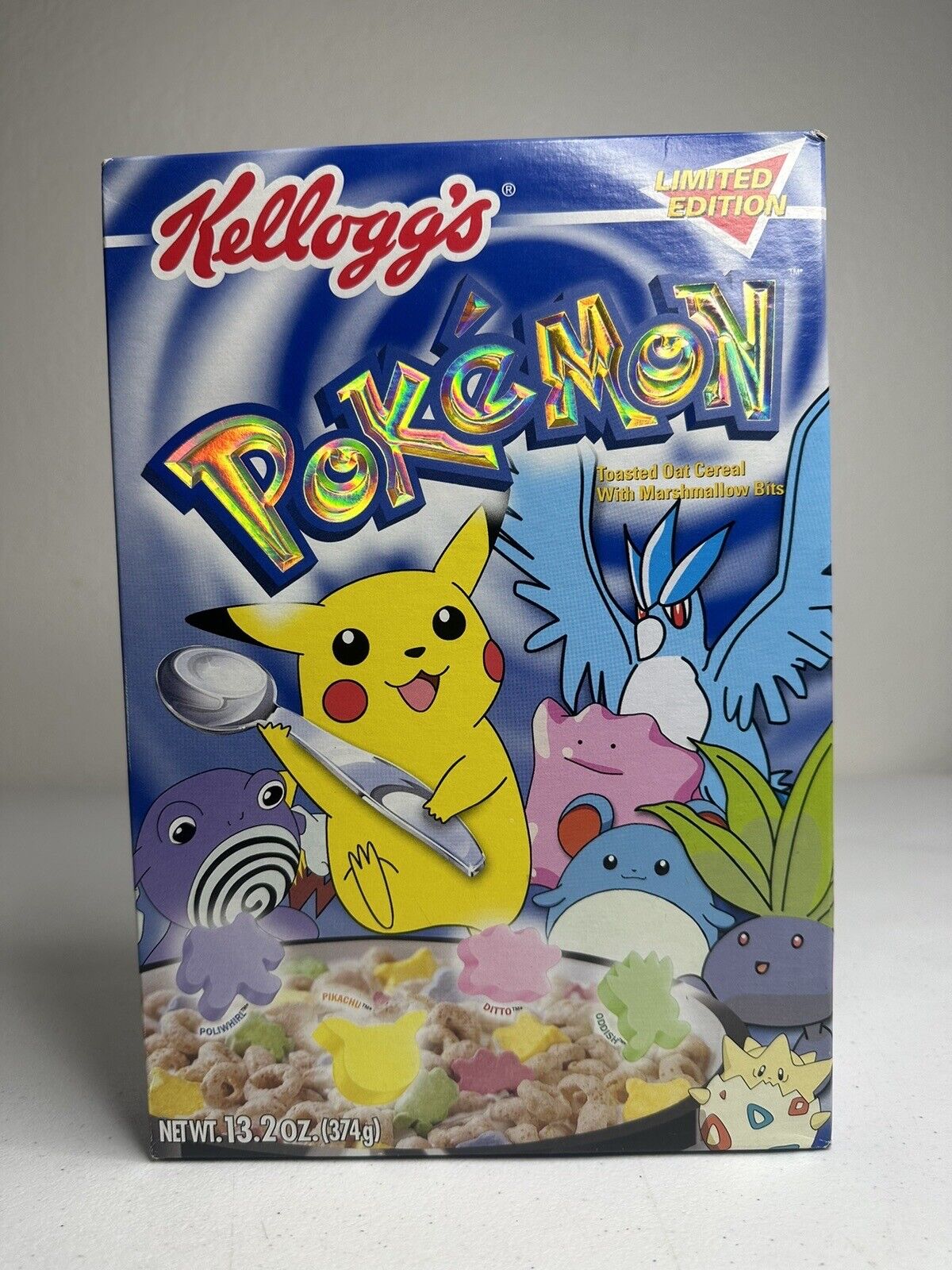 Vintage Kellogg’s Pokémon Foil Cereal Box 2000 Limited Edition Collector's Item