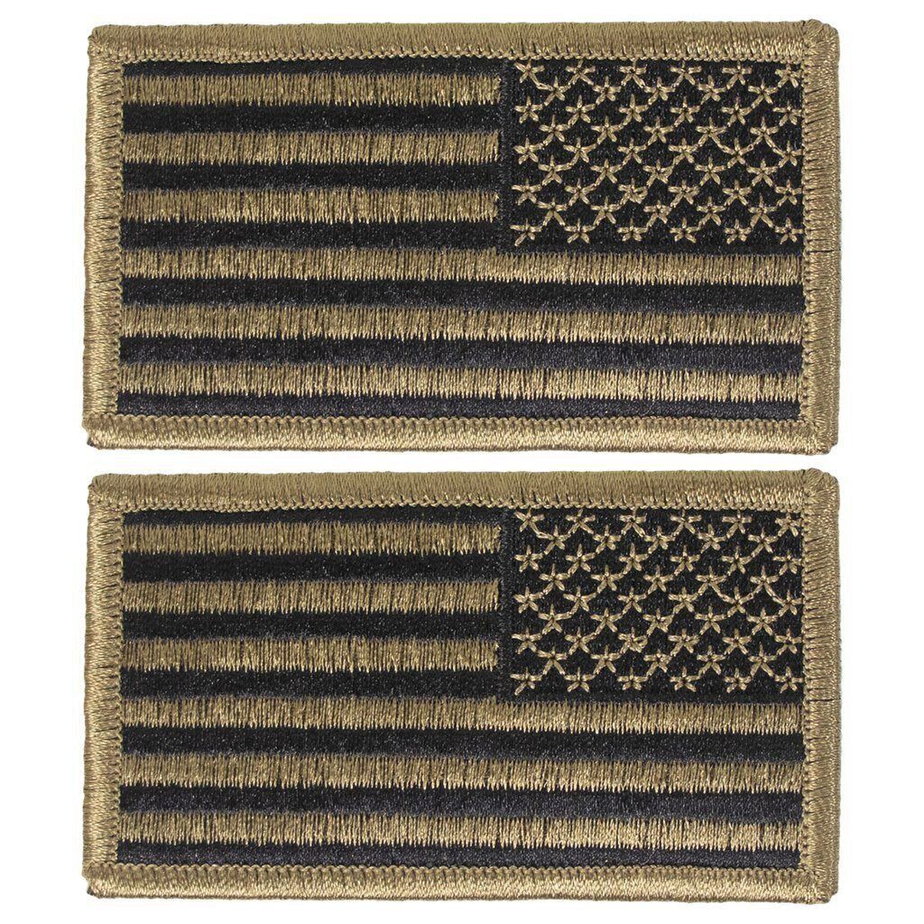 NEW USGI US Army OCP Subdued American Flag Uniform Patch Set PAIR Multicam Tacti