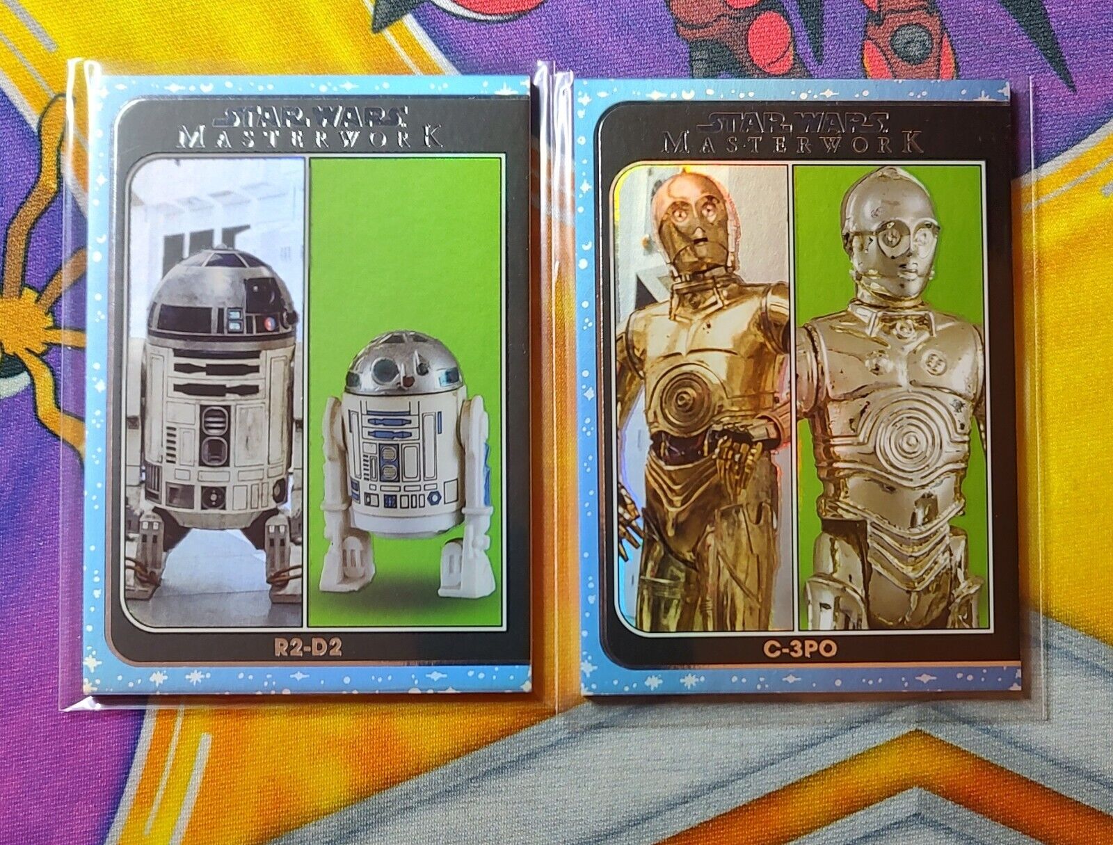 2021 Topps Star Wars Masterwork /299 R2-D2 / C-3PO Out Of The Box Insert Card